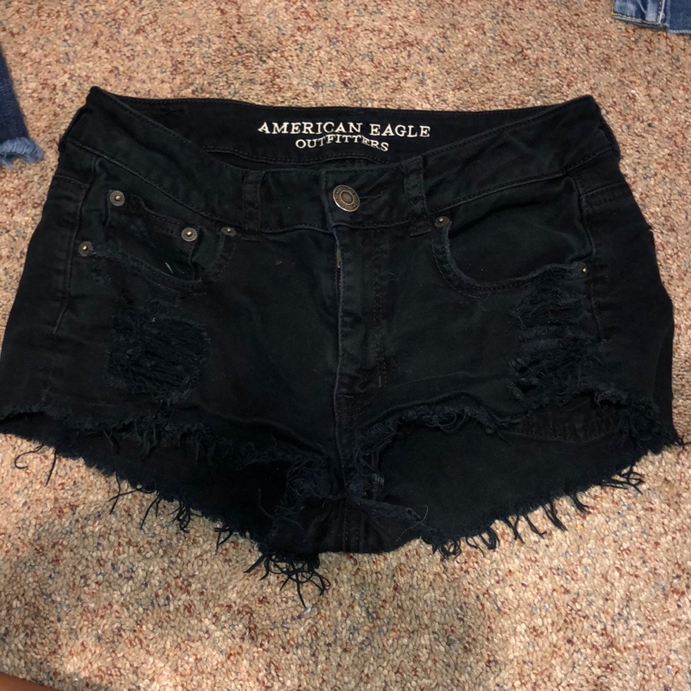 black american eagle shorts